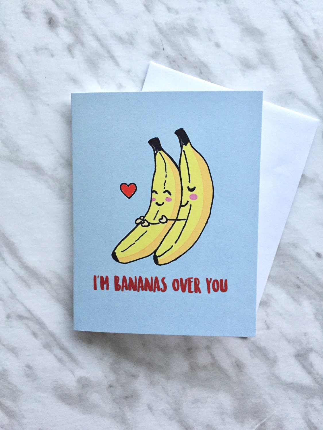 Banana Anniversary Valentines Card