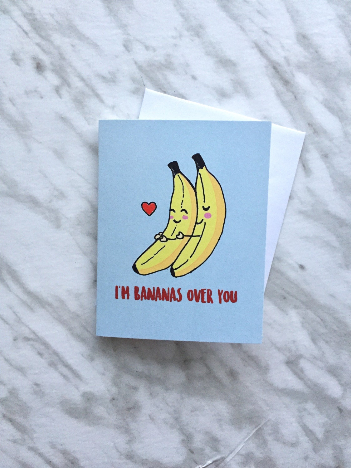 Banana Anniversary Valentines Card