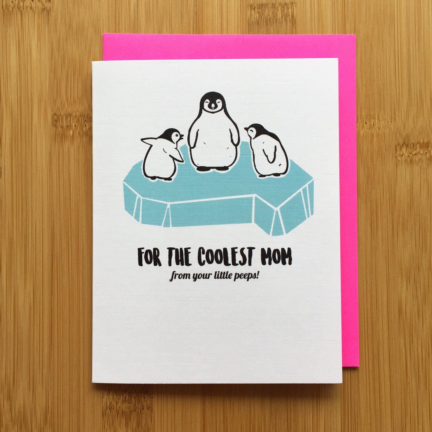 Penguin Mothers Day Card - Cute Penguin Card, Penguin Gift, Gift for Mom, Mothers Day Gift, Funny Mothers Day Card