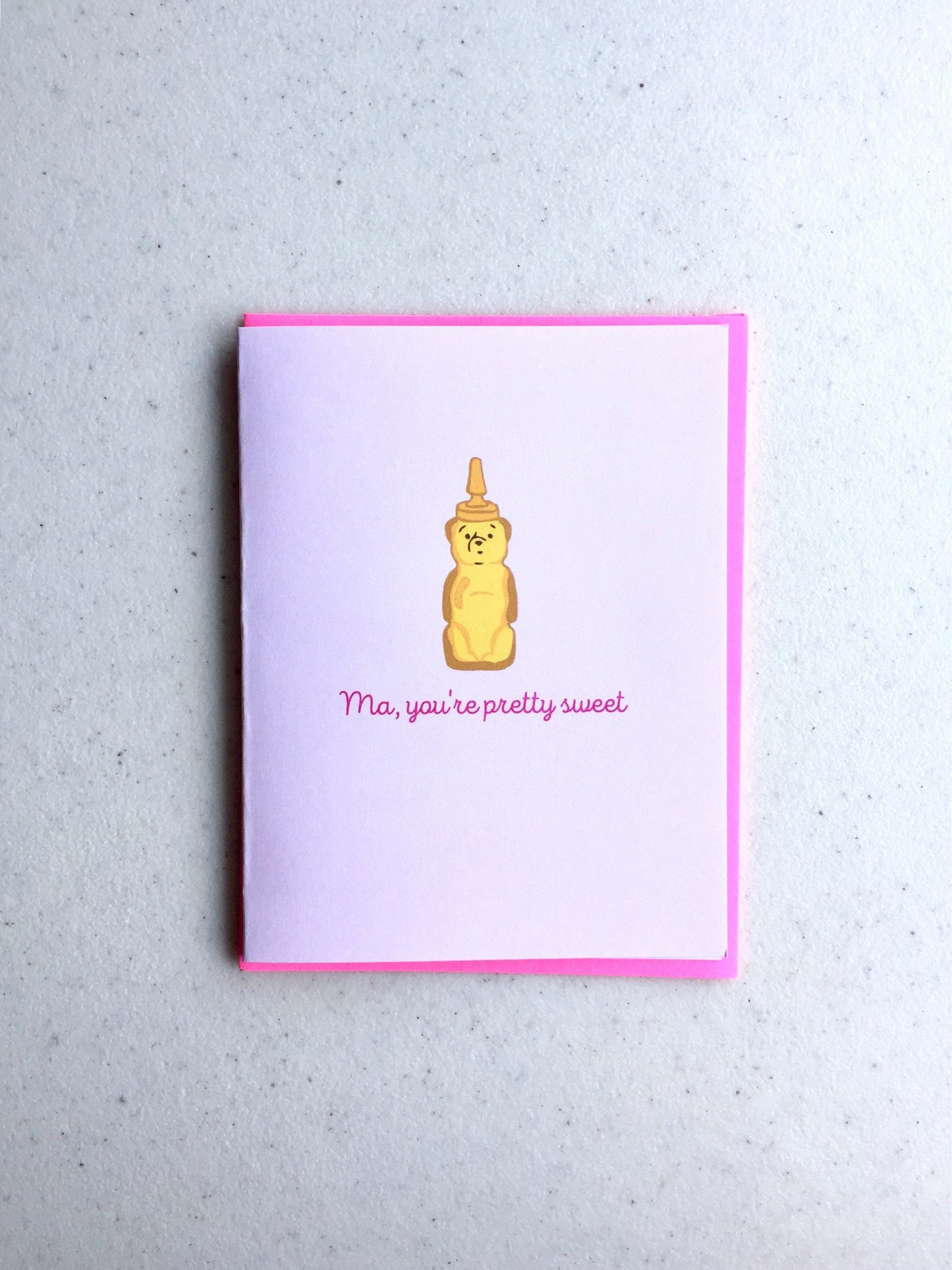 Honey Bear Mother's Day Card - Honey Pot, Sweet Card, Honey Pun Gift, Honey Jar, Mothers Day Card, Card for Mom, Mom Birthday Card