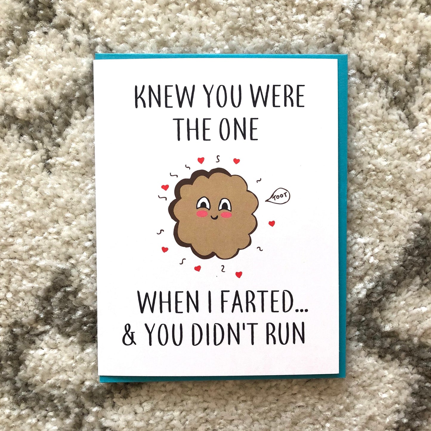Knew You Were the One Fart Card - Toot Love Card, Funny Anniversary Card