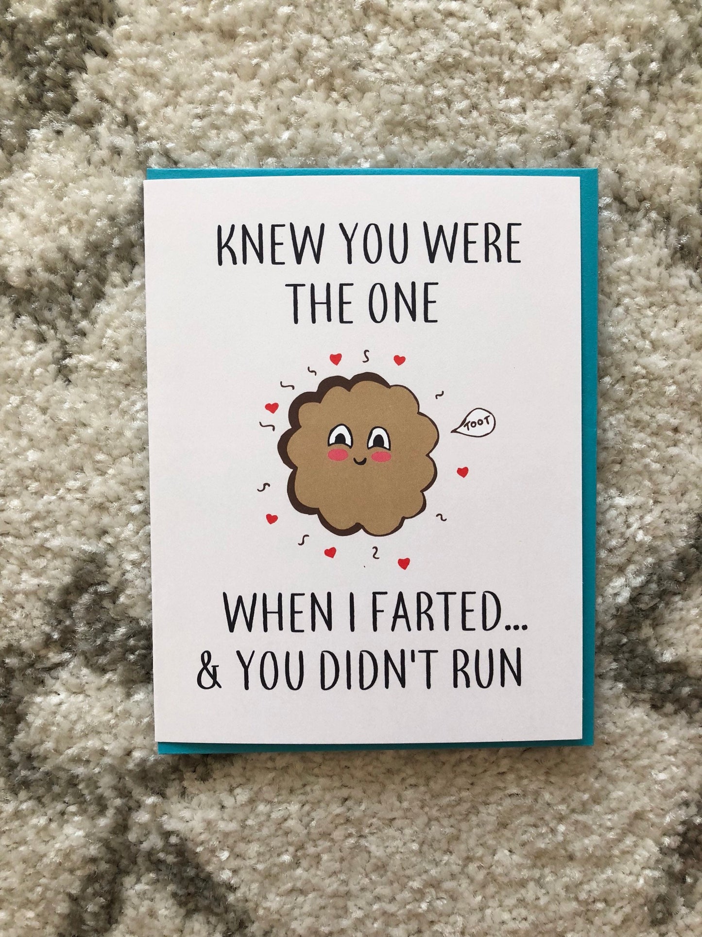Knew You Were the One Fart Card - Toot Love Card, Funny Anniversary Card