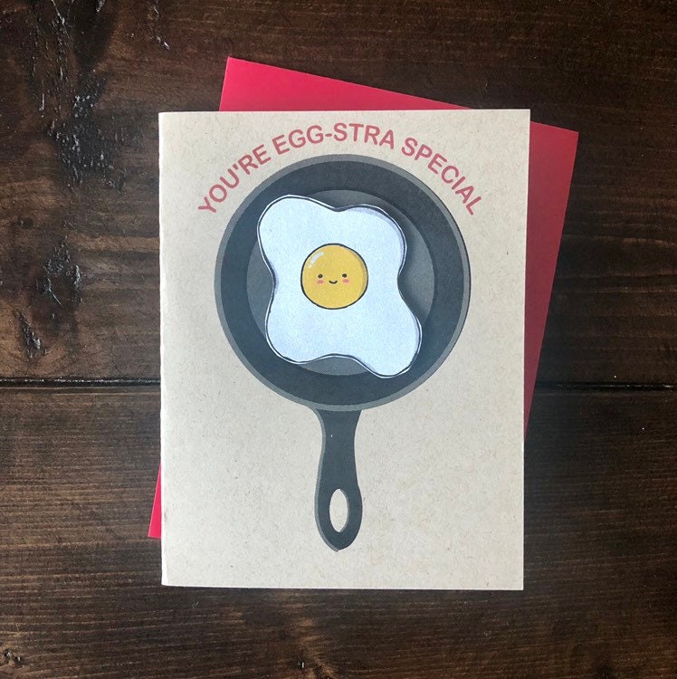 Eggstra Special Fried Egg Card
