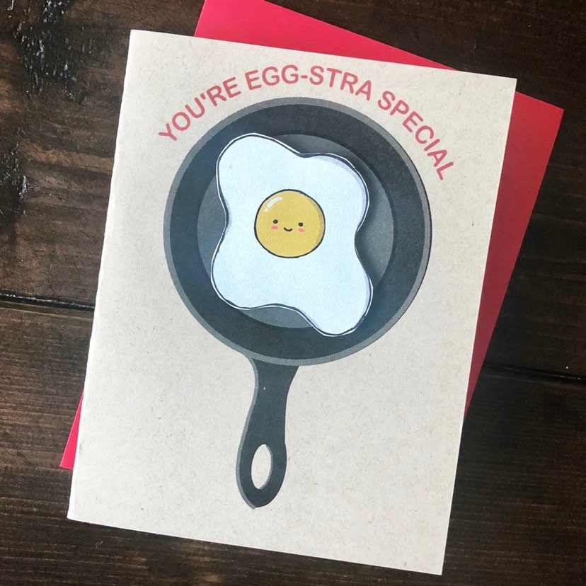 Eggstra Special Fried Egg Card