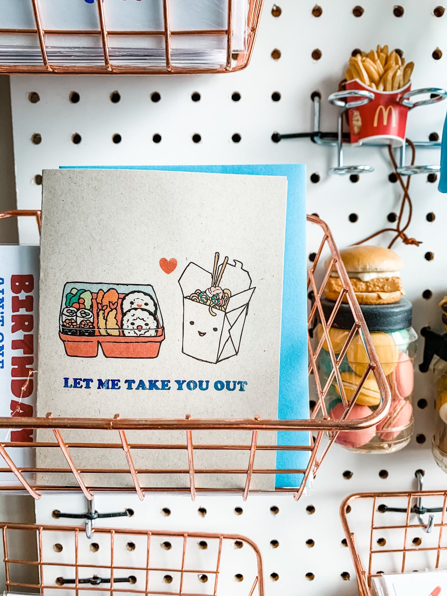 Take Out Food Love Anniversary Card