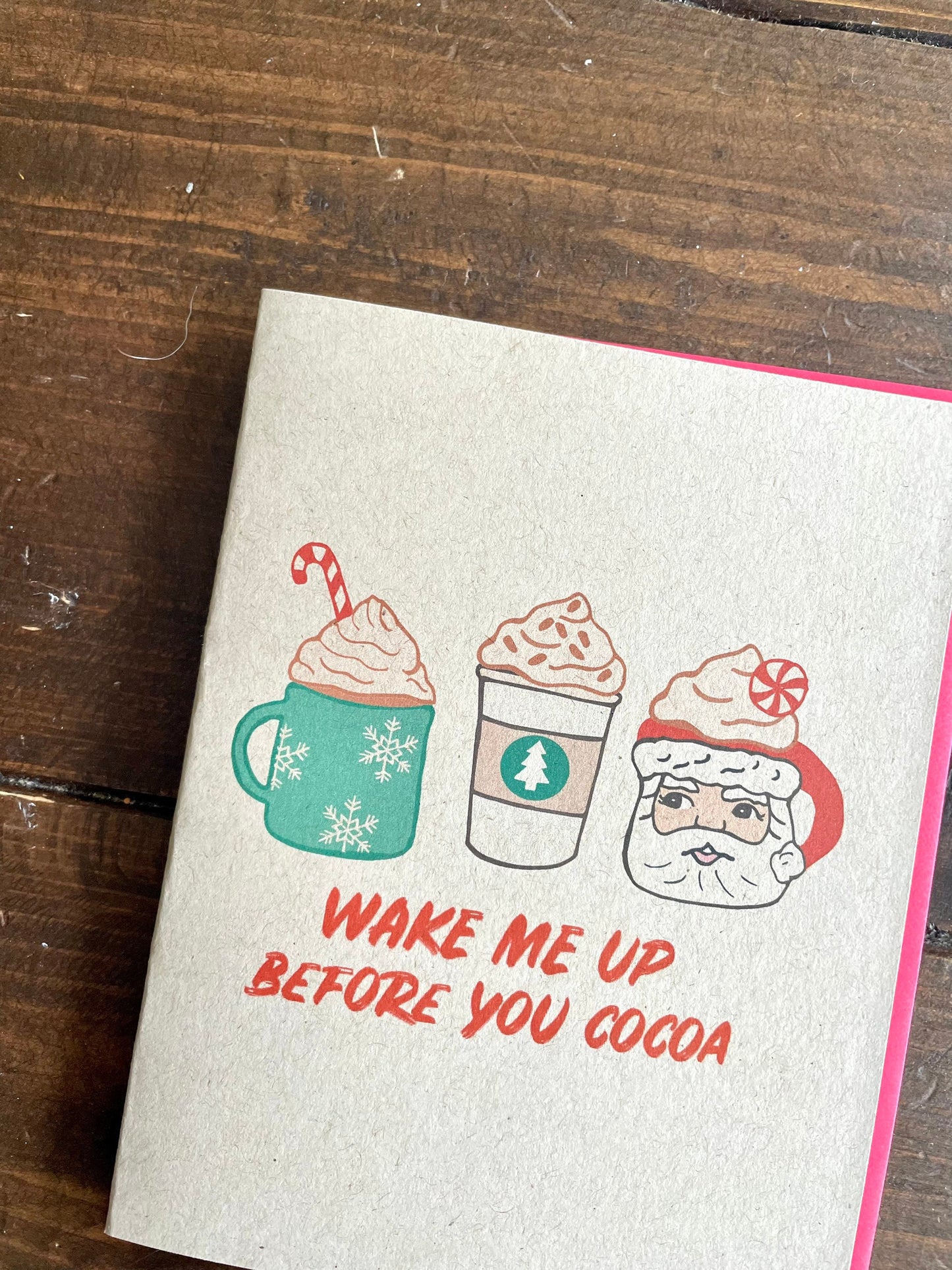 Before You Cocoa Hot Chocolate Christmas Card